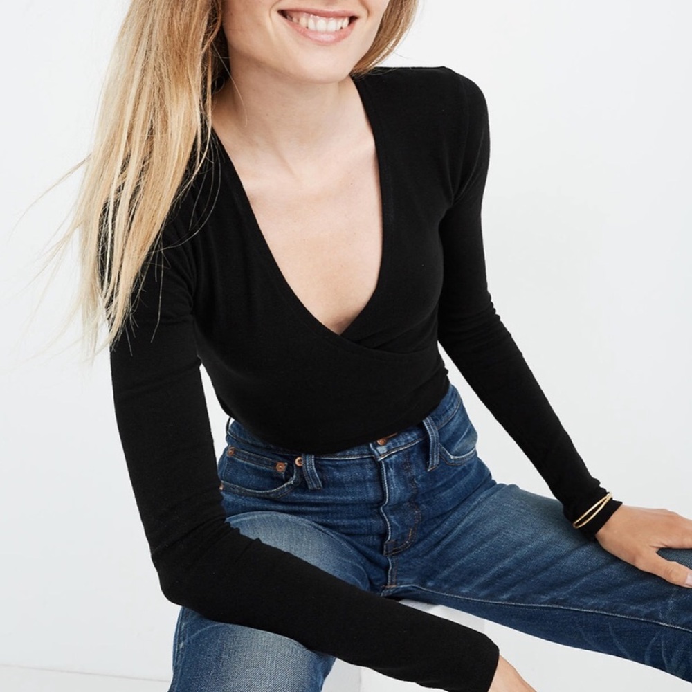 Madewell black leotard
